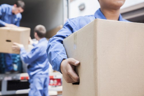 House movers loading furniture in Chadwell Heath