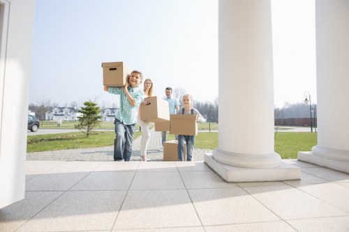 Moving van service booking and loading items