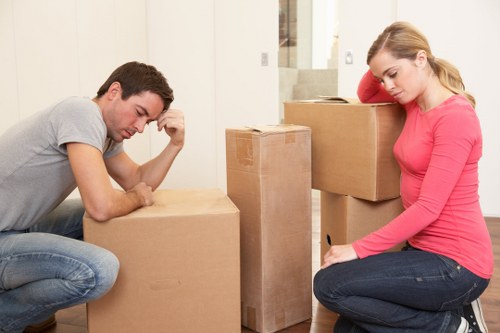 Loading furniture into a van for a Chadwellheath collection