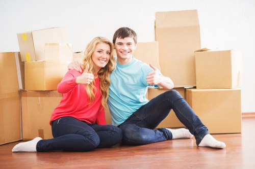 Local removal crew preparing for a move in Chadwell Heath