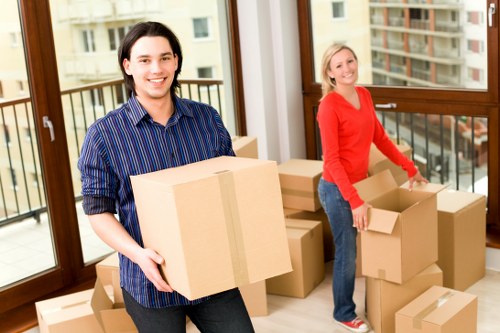 Van loading furniture and boxes for a move in Chadwell Heath